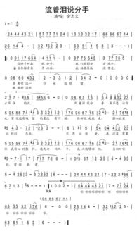 《离别开出花》歌词（离别开出花歌词意思）